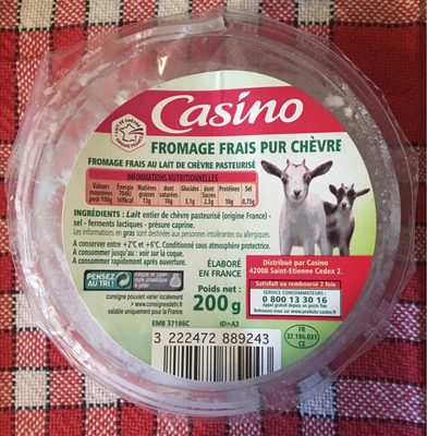 Fromage Frais pur Chèvre - Produit