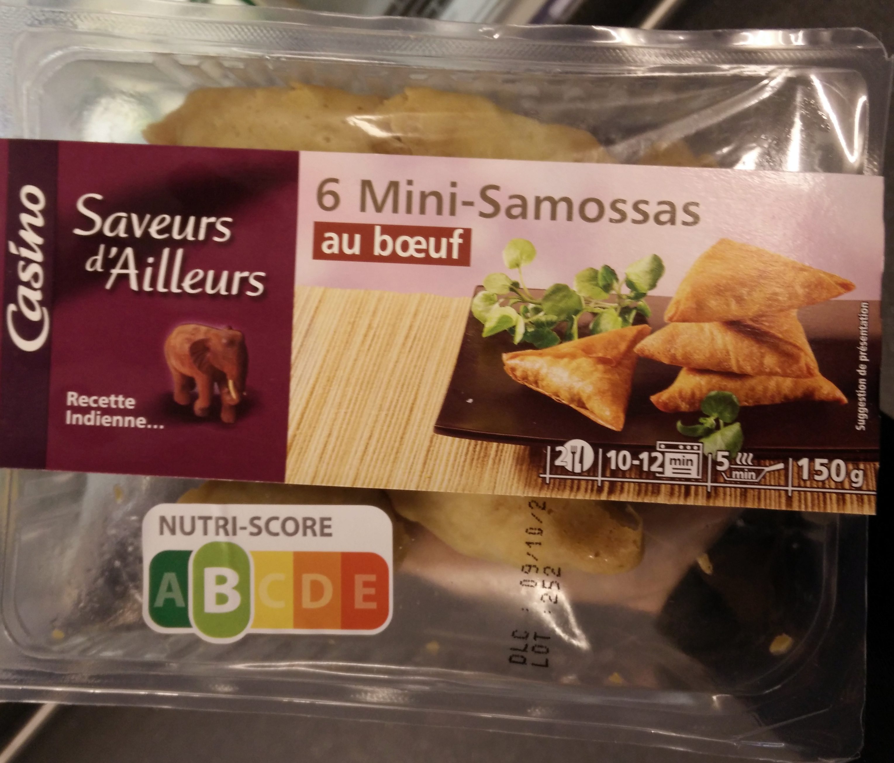 Saveurs d'Ailleurs - 6 Mini-Samossas au bœuf - Produit