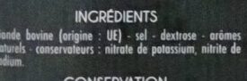 Bresaola - Ingredients - fr