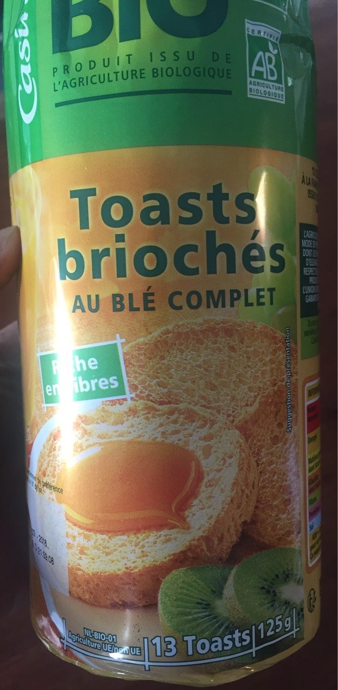 Toasts Briochés au Blé Complet - Producte - fr