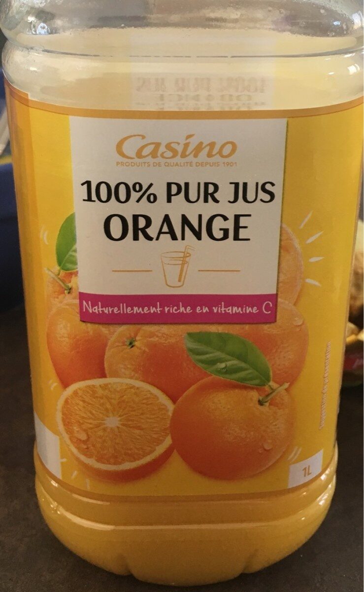 100% Pur Jus Orange Naturellement riche en vitamine C - Product - fr
