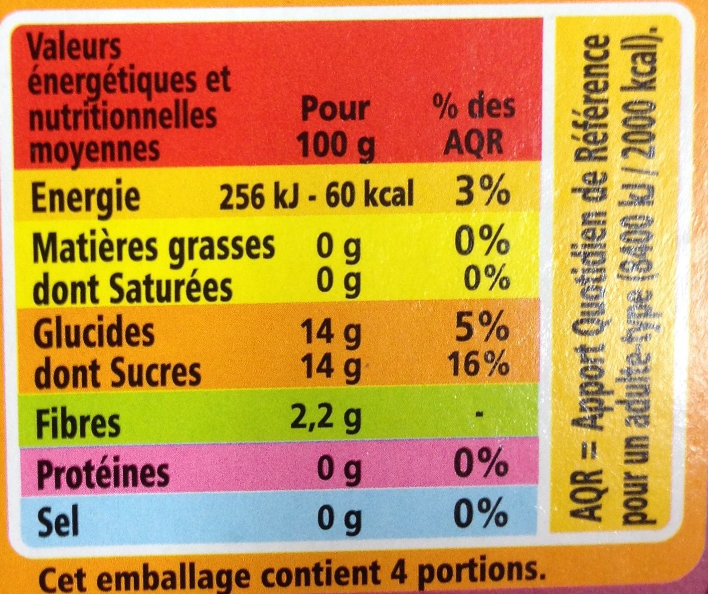 Compote allégée Pommes Litchis Framboises - Nutrition facts - fr