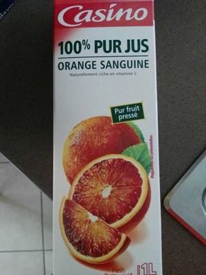 Pur Jus Orange sanguine Flash pasteurisé - 1