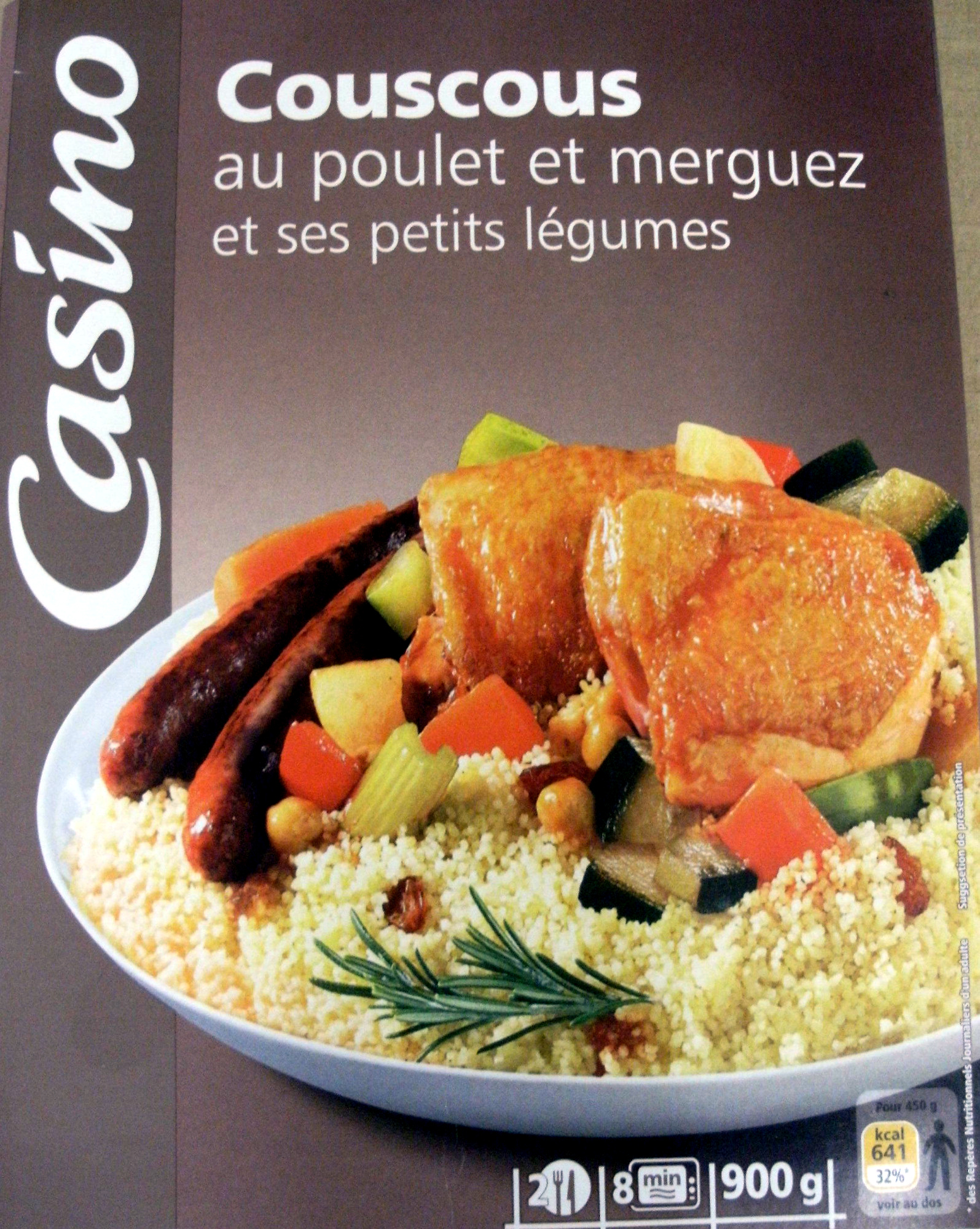 Couscous au poulet et merguez et ses petits légumes (2 portions) - نتاج - fr