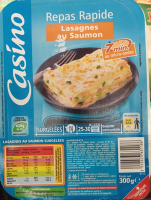 Lasagnes aux 2 saumons et aux petits légumes - Product - fr