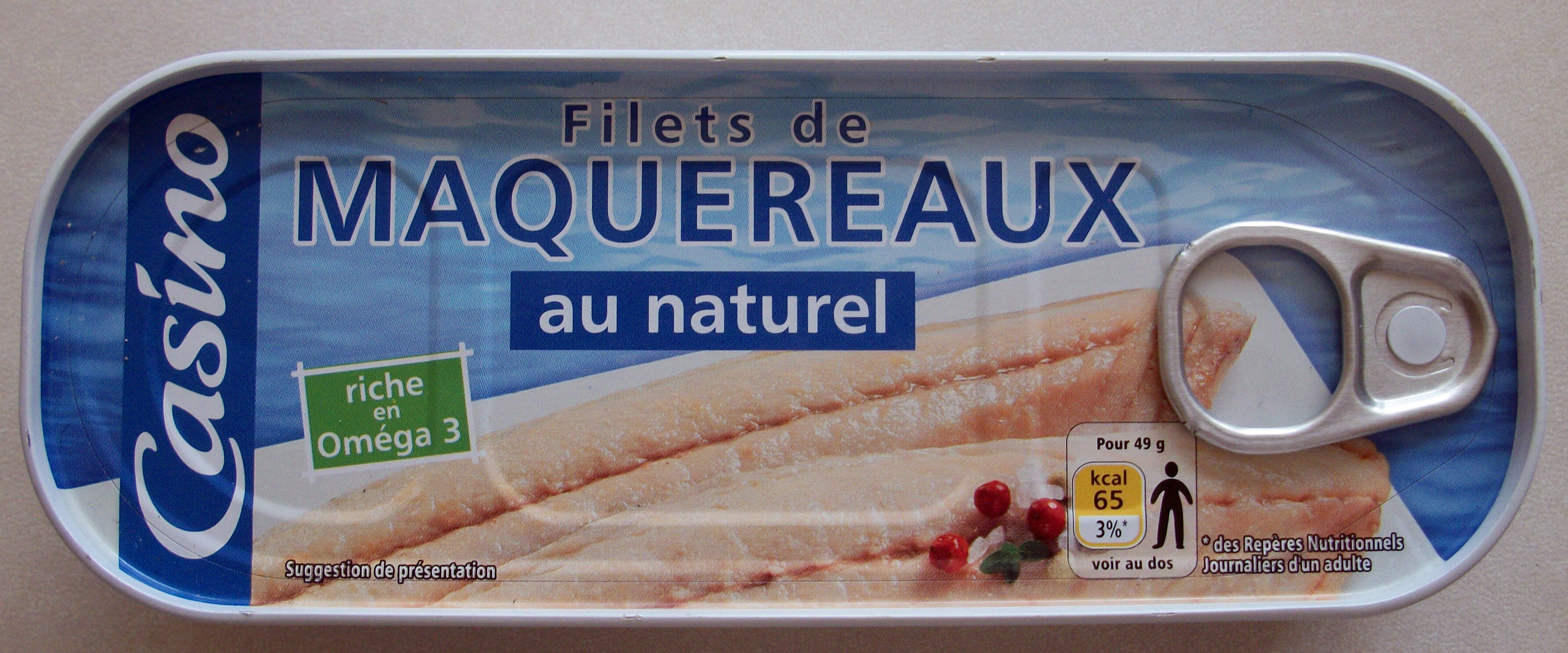 Filets de maquereaux au naturel - Product - fr