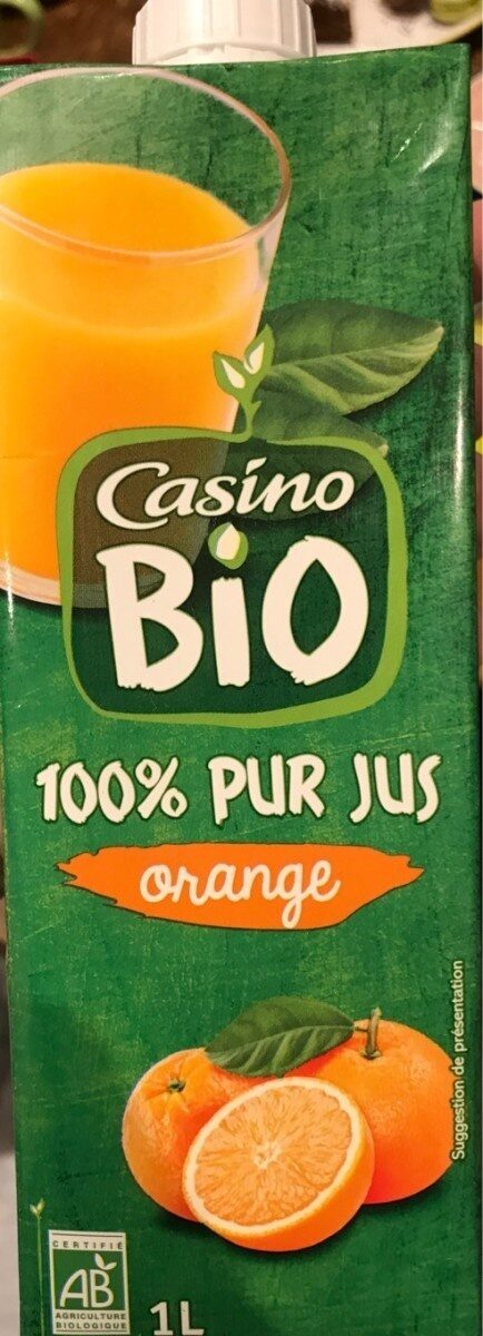 100% Pur jus orange - Nutrition facts - fr