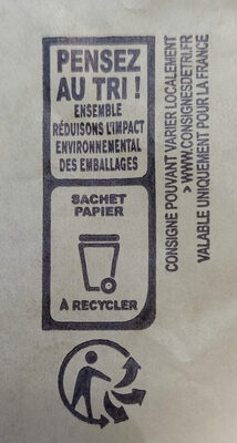 Baguette terre et saveurs - Recyclinginstructies en / of verpakkingsinformatie - fr