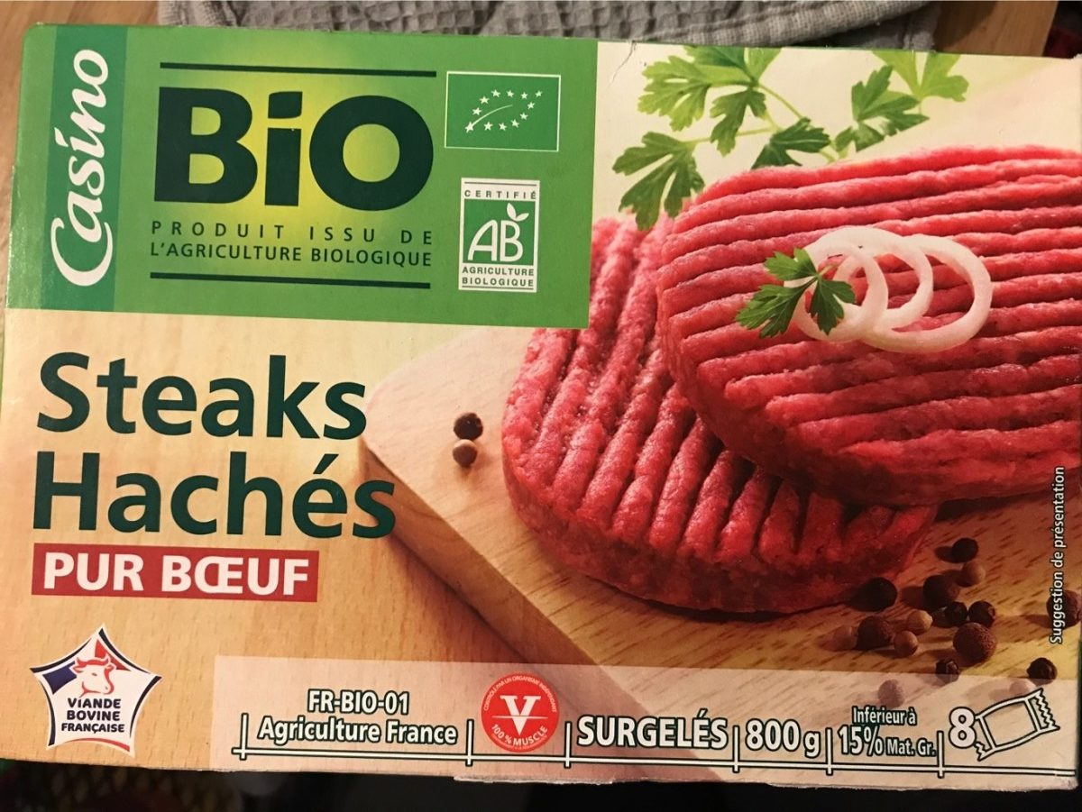 8 Steaks hachés pur boeuf - Product - fr