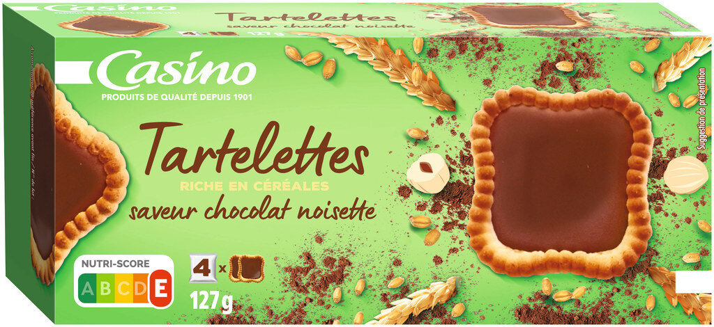 Tartelettes saveur chocolat noisette - Produit