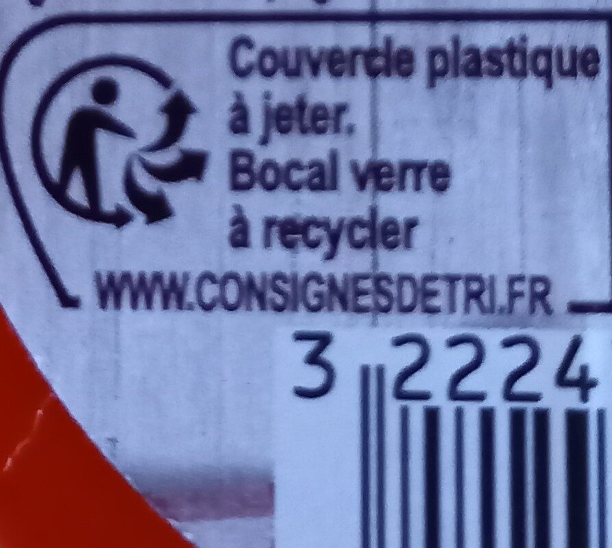 Moutarde de Dijon forte et onctueuse - Recycling instructions and/or packaging information - fr