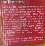 Brioche Tranchée aux Pépites de Chocolat - Ingredientes - fr