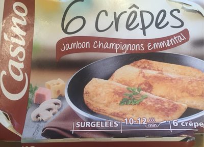 6 Crêpes Jambon Champignons Emmental - 1