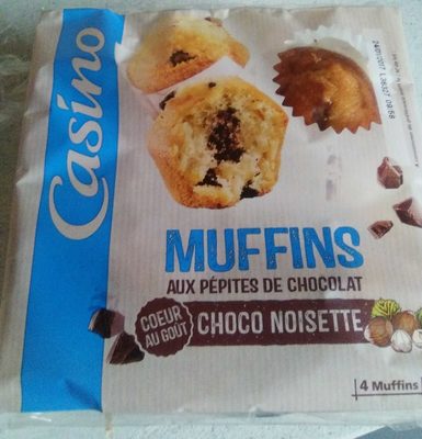 Muffins aux pépites de chocolat cœur au goût choco noisette - نتاج - fr
