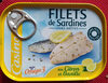 Filets de sardines au citron et basilic - Produit