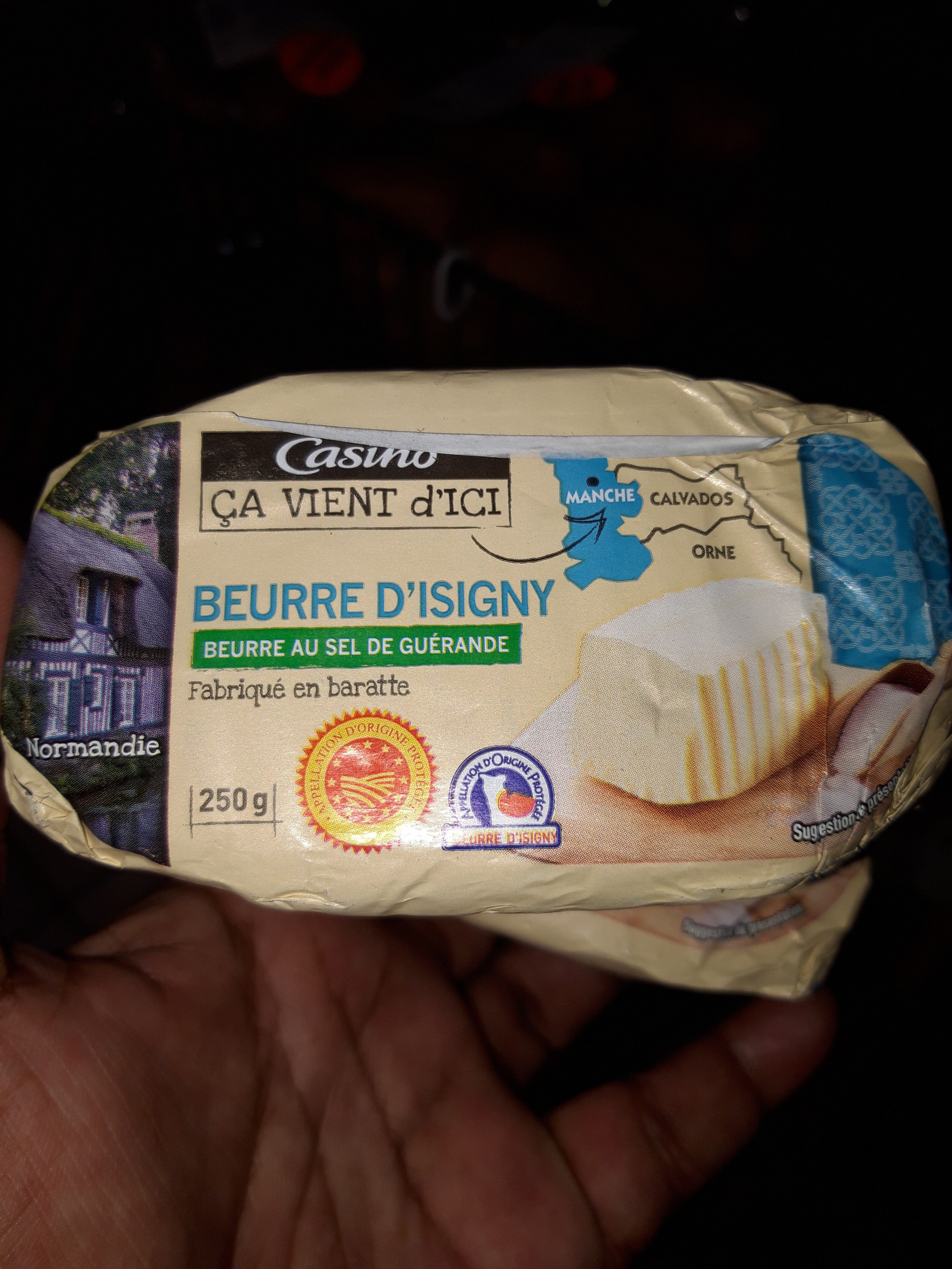 Beuure d'Isigny beurre au sel de Guérande - Product - fr