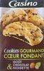 Cookies gourmands coeuf fondant goût chocolat et noisette - Product