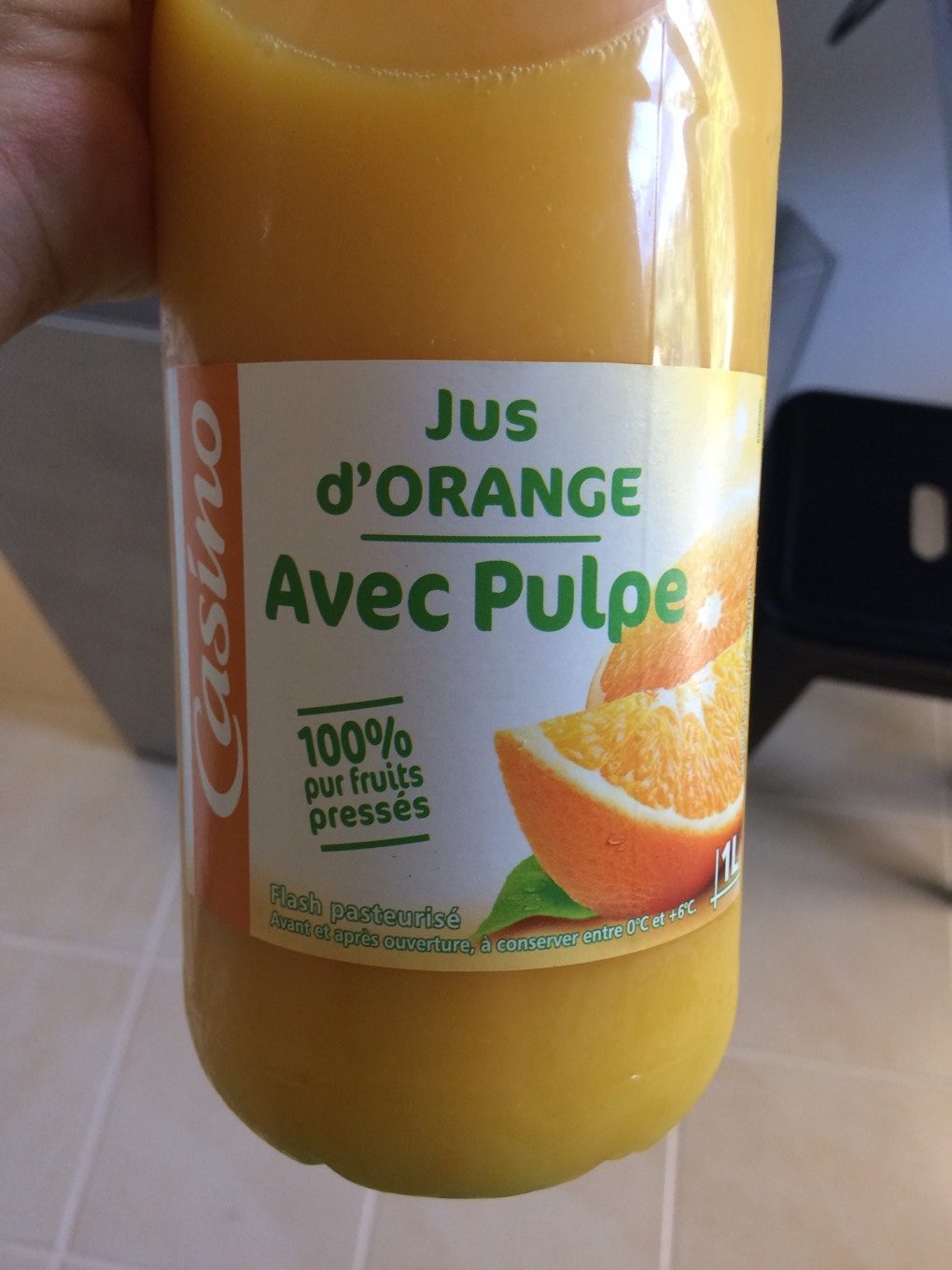 Jus d'Orange avec pue - Produit