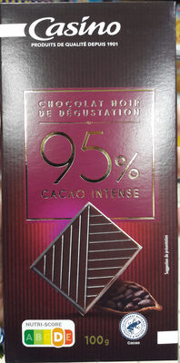 Chocolat noir dégustation 95% - Produit