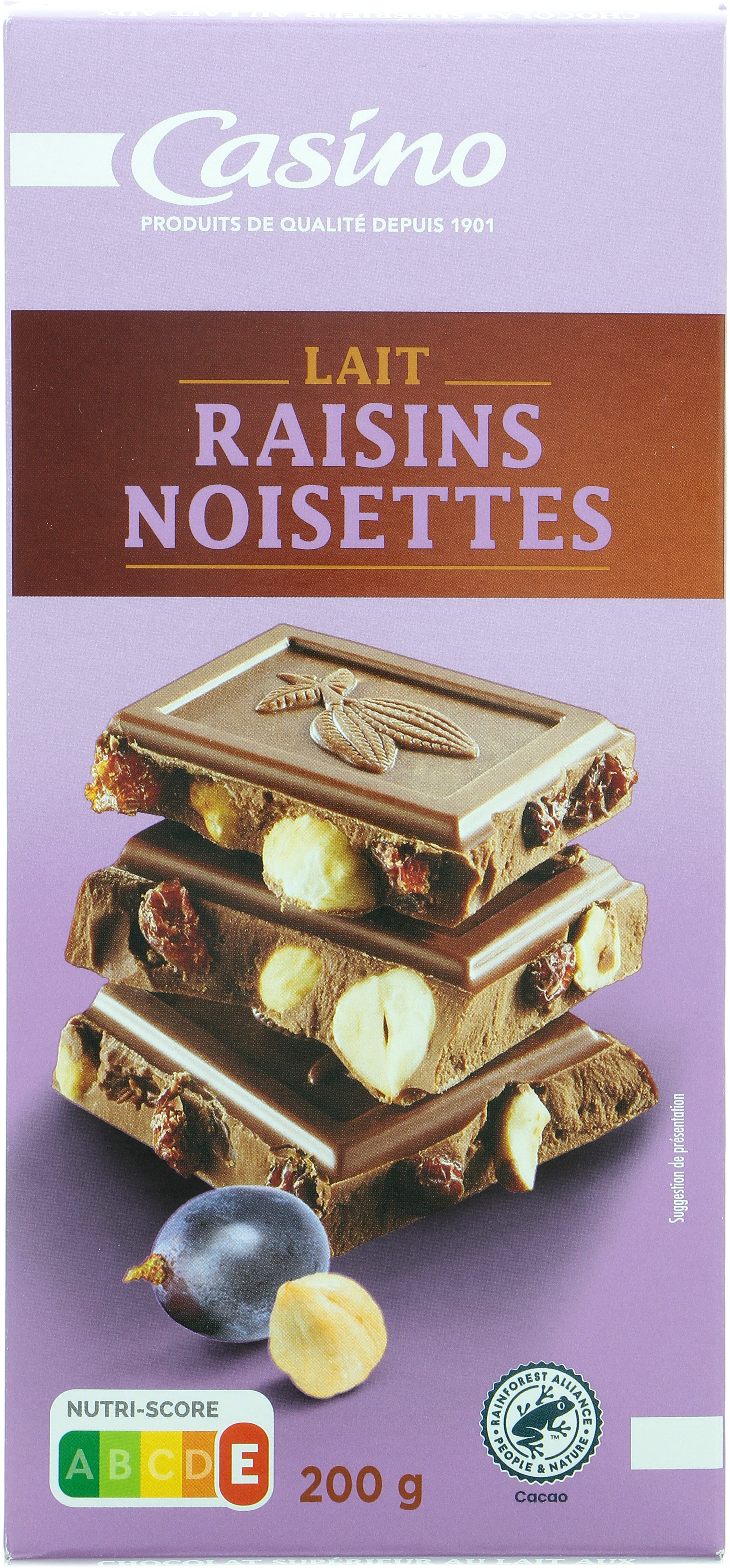 Lait Raisins & Noisettes - Product - fr