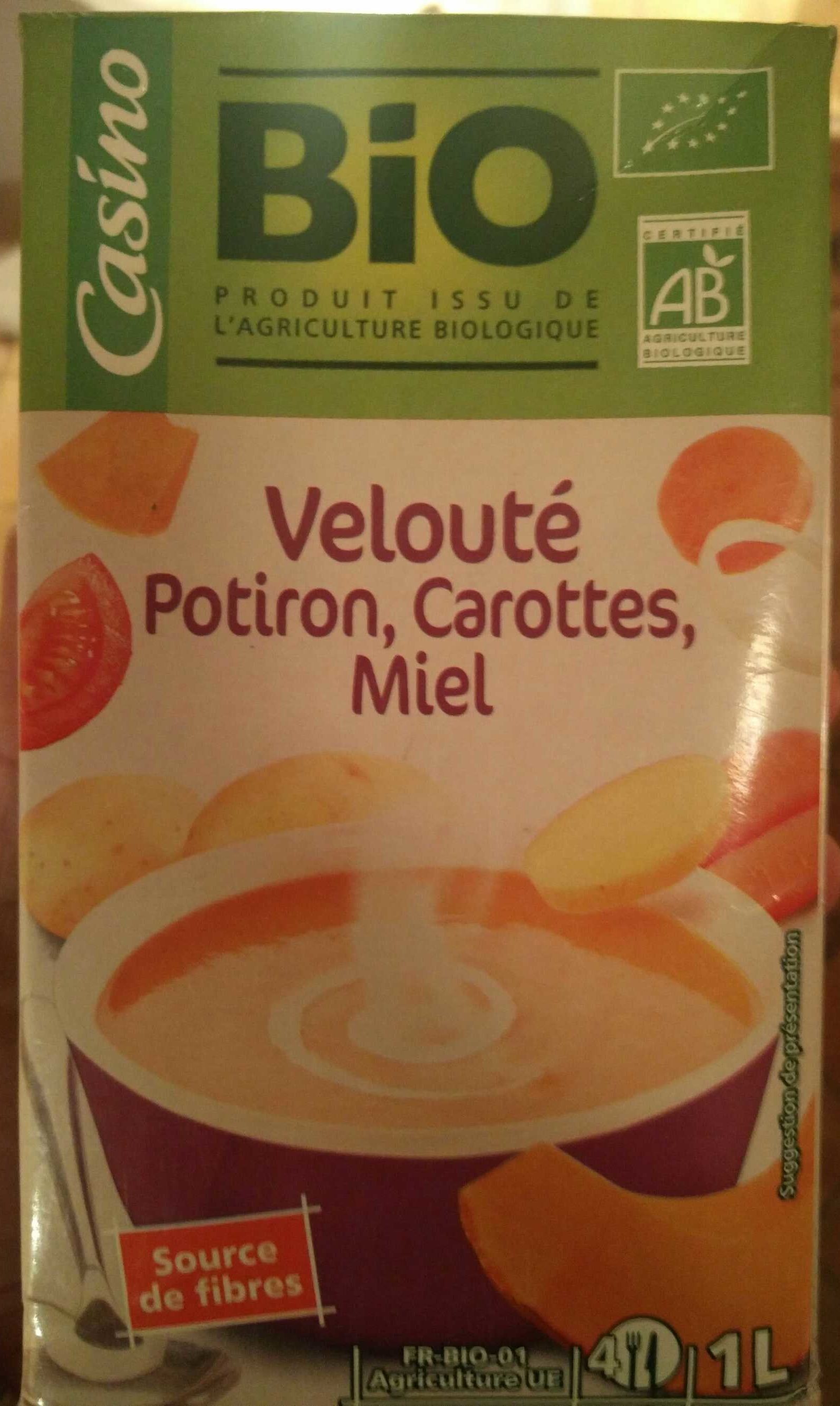 Velouté de potiron, carottes et miel Bio - Product - fr