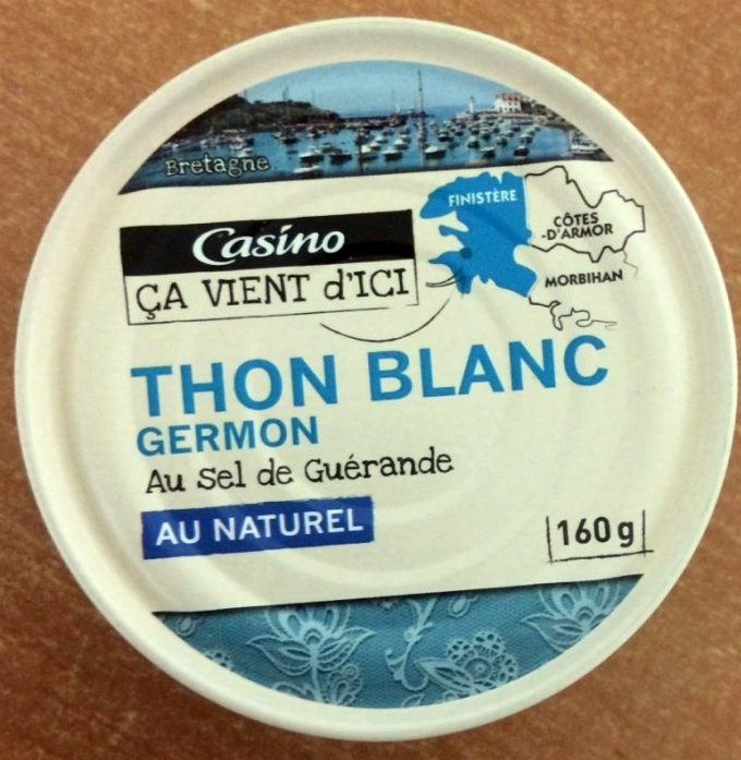 Thon blanc Germon au naturel au sel de Guérande - Produit