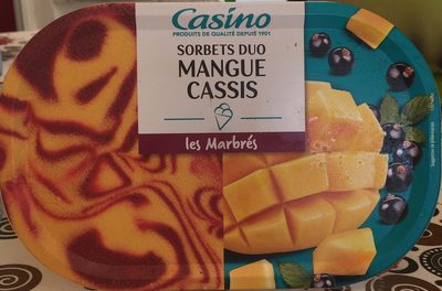 Sorbet duo Mangue Cassis - Les marbrés - Product - fr