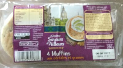 4 Muffins aux céréales et graines - Product