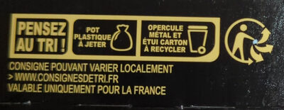 L'extraordinaire mousse au caramel sur lit croustillant au praliné - Recycling instructions and/or packaging information - fr