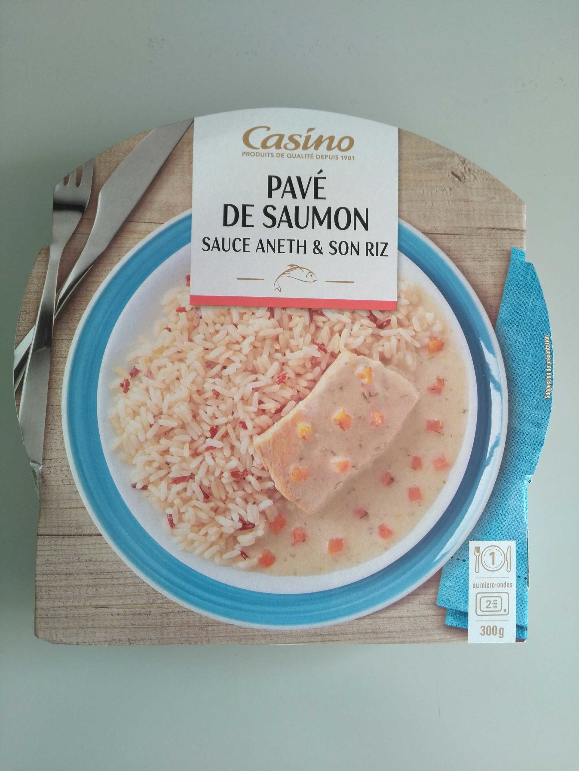 Pavé de saumon sauce aneth et son riz - Produkt - fr