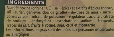 Viande des Grisons 9 tranches - Ingredients - fr