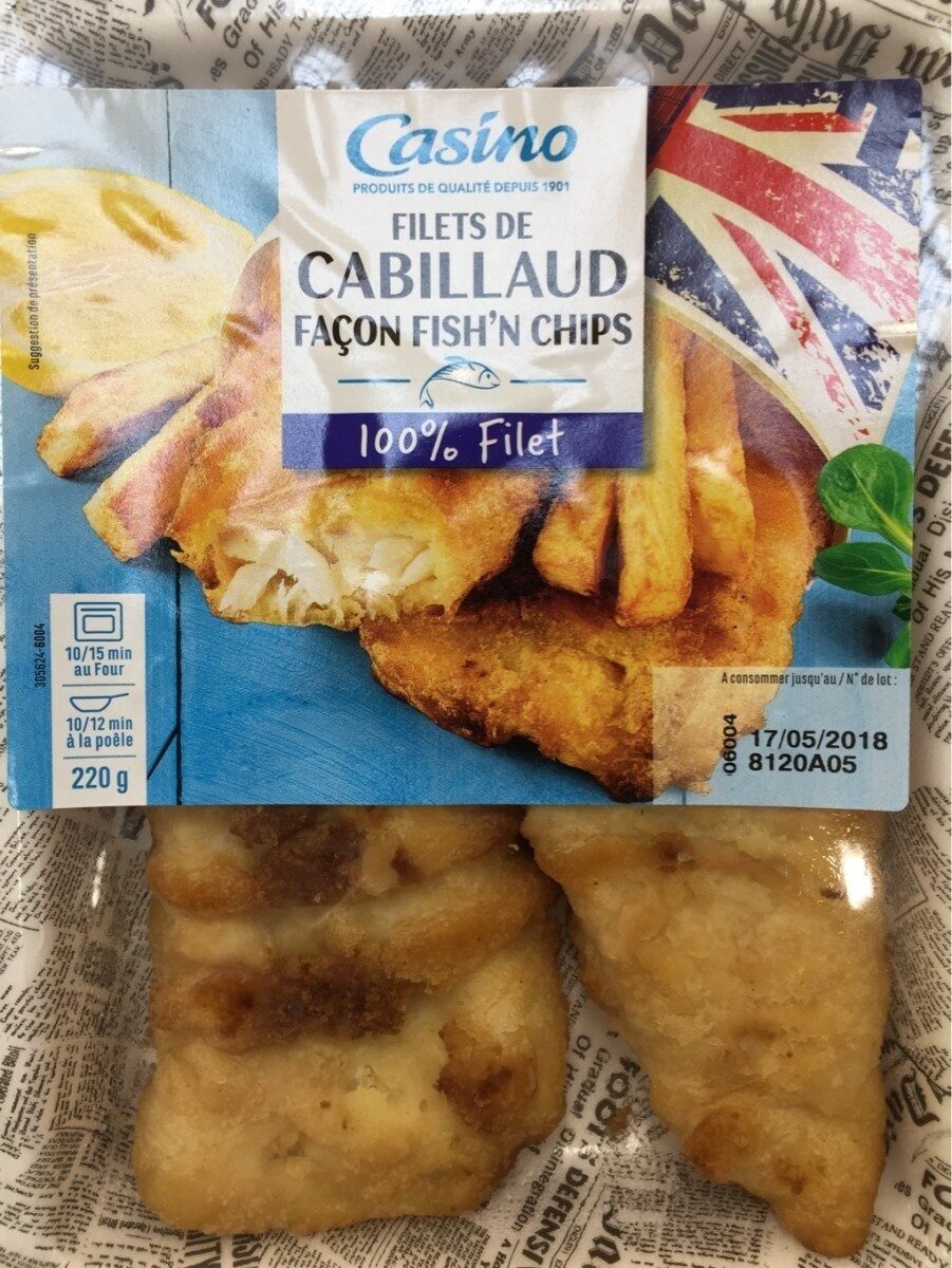 Filets de Cabillaud fish'n chipd - Product - fr