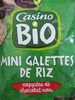 Mini galettes de riz nappées de chocolat noir Bio - Product