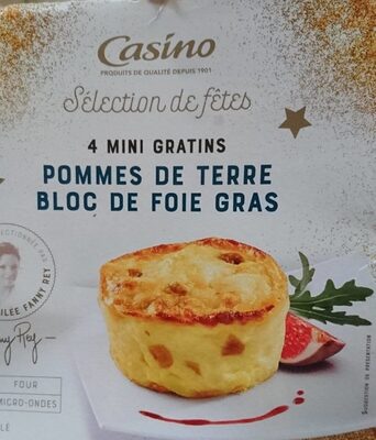 4 mini gratins pommes de terre bloc de foie gras - Product - fr