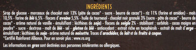 Barres de céréales chocolat noir casino - Ingrediënten - fr