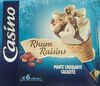 6 cônes de glaces rhum raisins - Produit