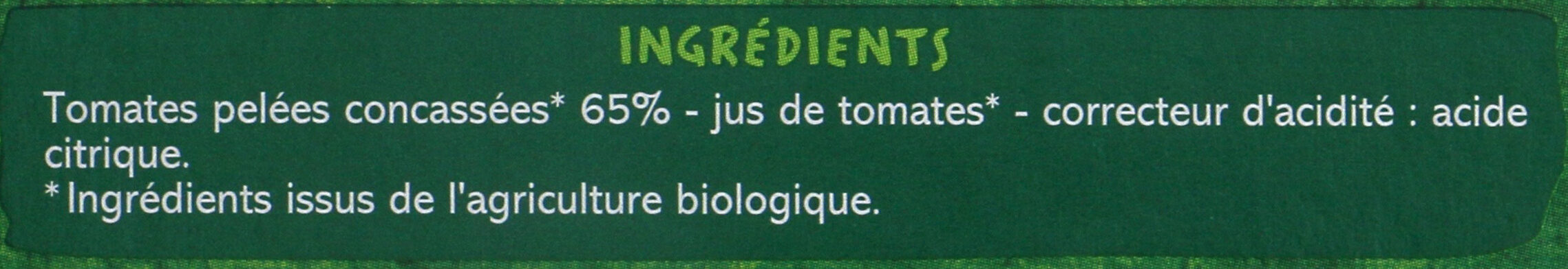 Tomates Concassées - Ingredients - fr