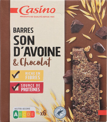 Barres Son d'avoine & Chocolat - Produit