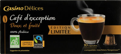 10 Capsules Édition limitée Bio Fairtrade compatibles Nespresso - Produit