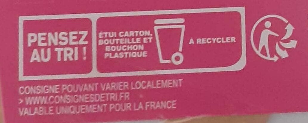 Yaourt à boire bio framboise - Recycling instructions and/or packaging information - fr