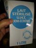 Lait stérilisé U.H.T. demi-écrémé - Produit