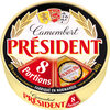 PRESIDENT CAMEMBERT 8PORTIONS 240g - Product