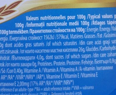 Mantequilla ligera - Nutrition facts