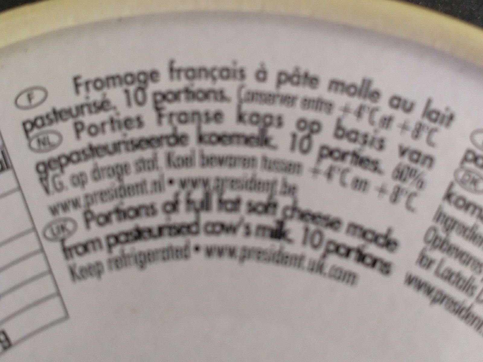 Brie - Ingredients - en