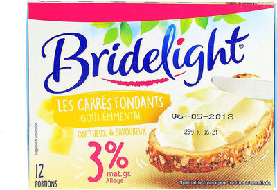 Bridelight 3% Les carrés fondants goût Emmental - Produit