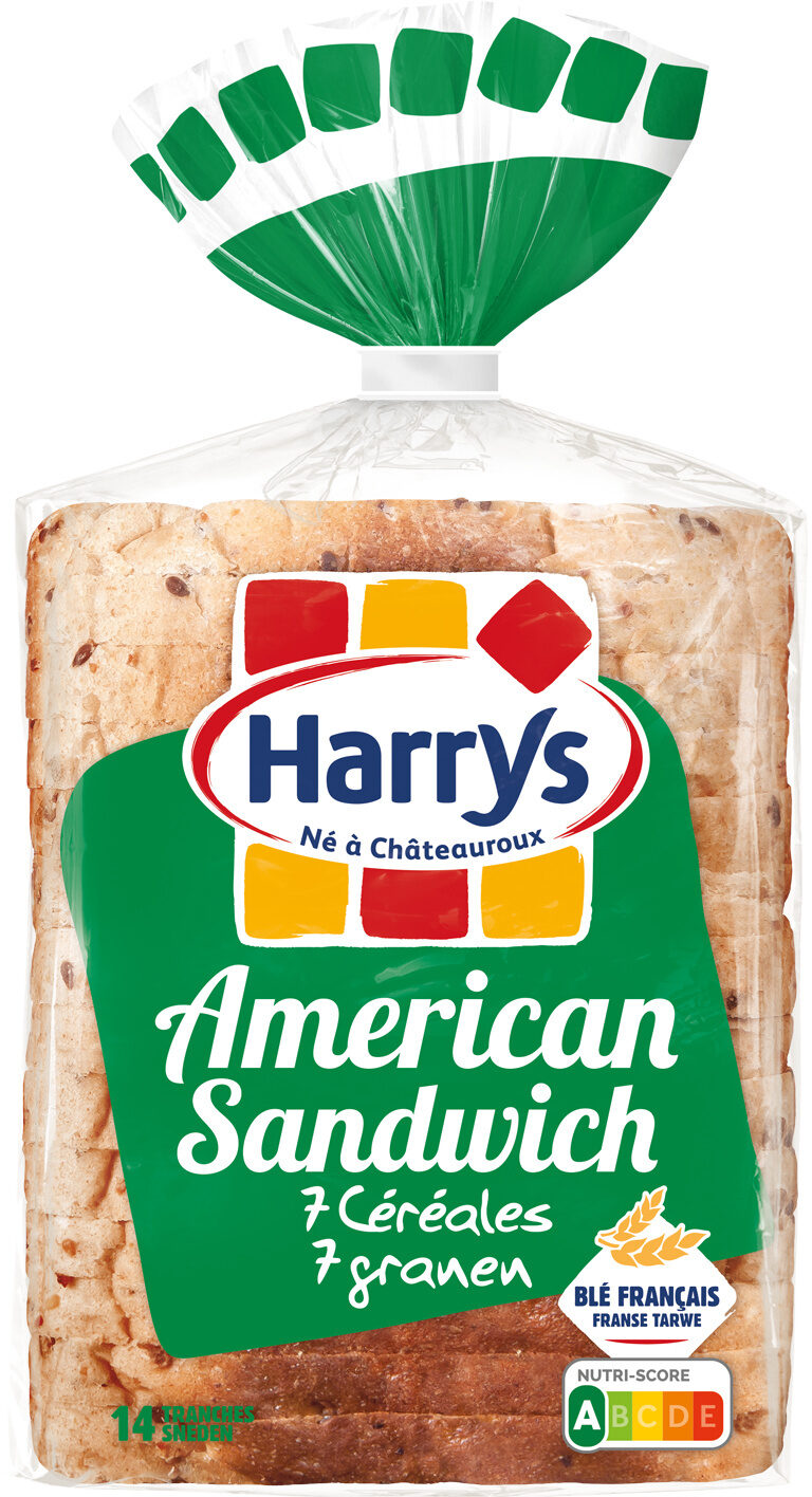 Harrys pain de mie american sandwich 7 cereales - Produit