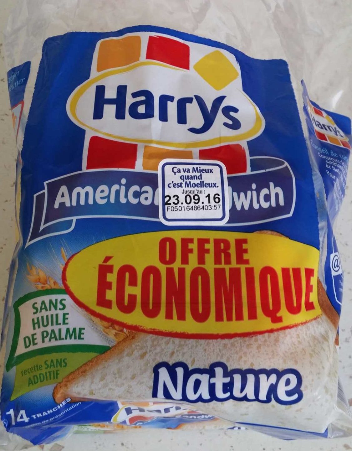 American Sandwich Nature (offre économique) - Product - fr
