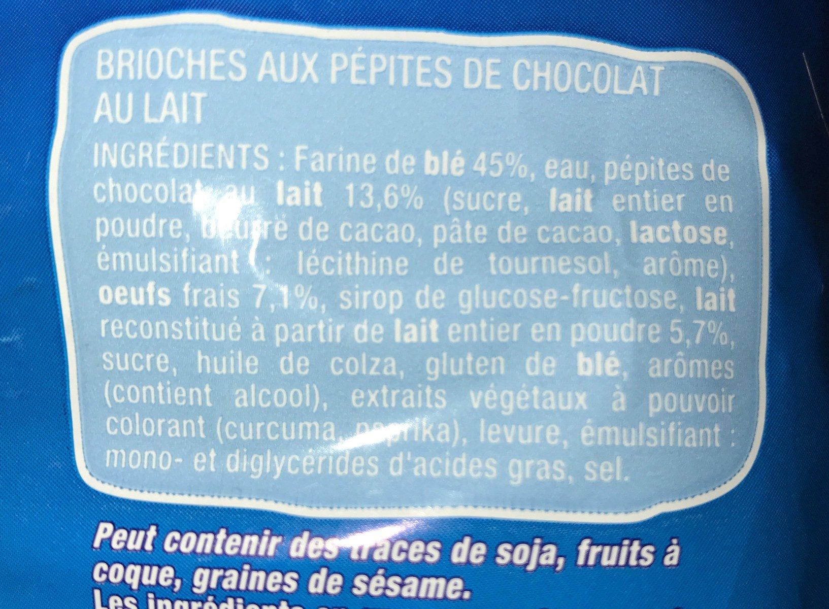 12 Doo Wap Pép Choco Lait - Ingredienti - fr