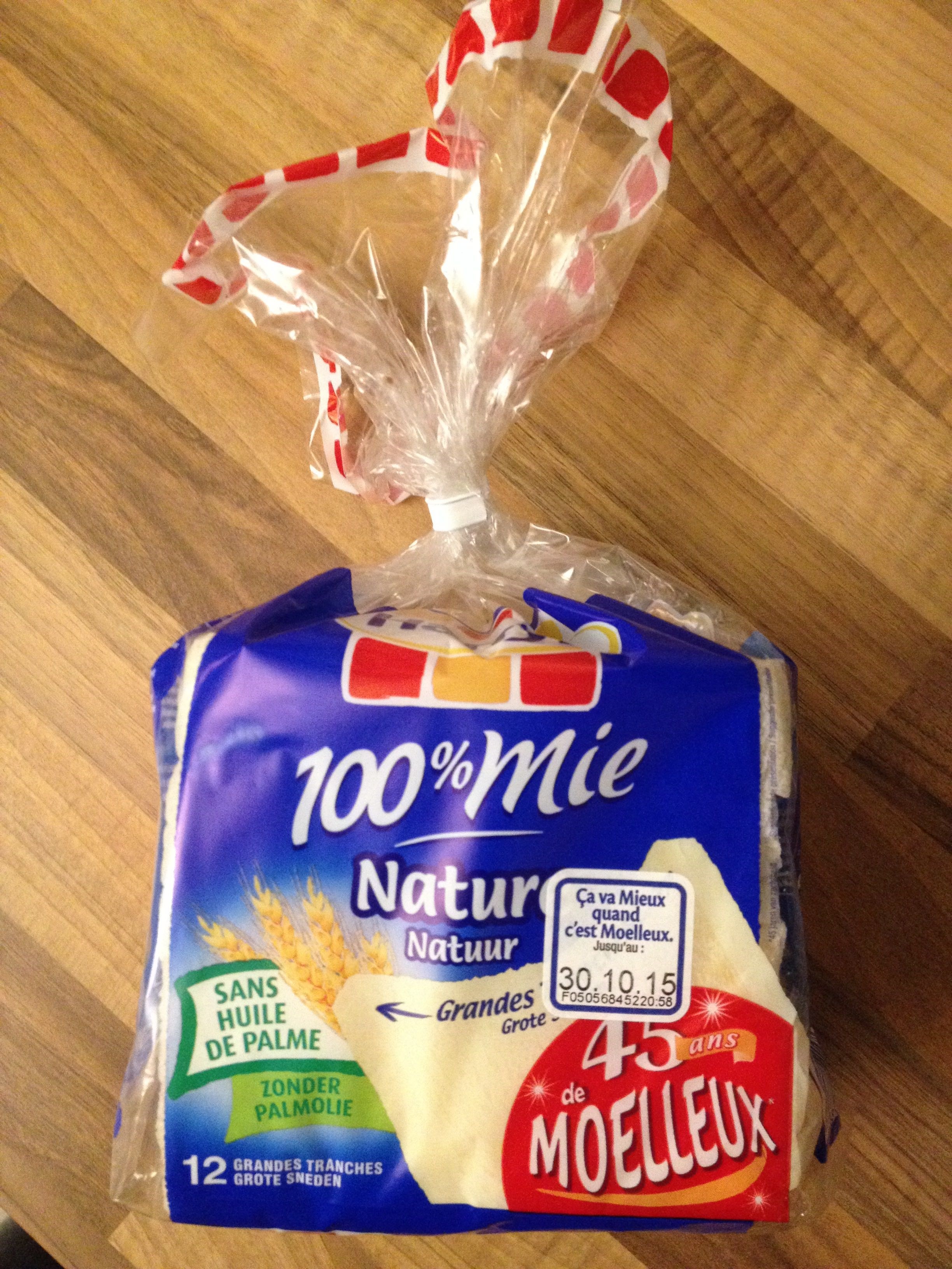 100% mie nature grandes tranches 50 - Product - fr