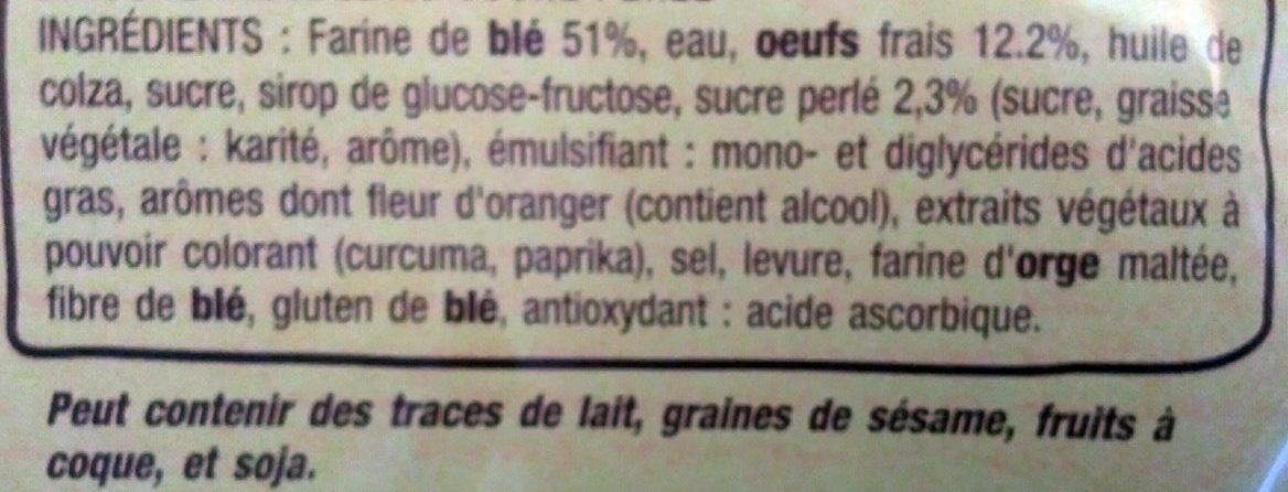 Brioche tressée - Ingrediënten - fr